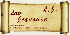 Lav Jezdović vizit kartica